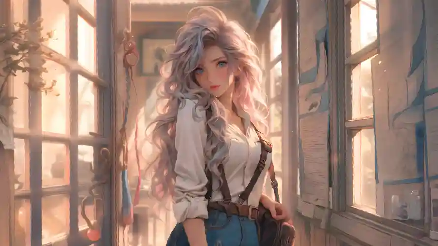 4kAI壁纸 - 美女 - 电脑壁纸 - wallpaper「哲风壁纸」