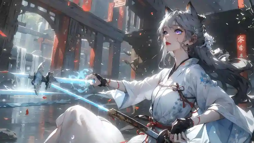 4k拔剑少女壁纸 - Chris插画 - 电脑壁纸 - wallpaper「哲风壁纸」
