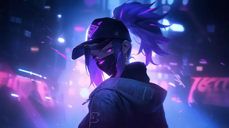 4kLOL壁纸 - 阿卡丽 - 电脑壁纸 - wallpaper「哲风壁纸」