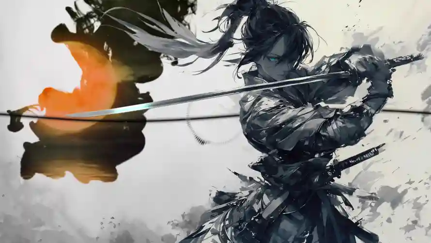 4k水墨壁纸 - 纪清 - 丐帮少主 - wallpaper「哲风壁纸」