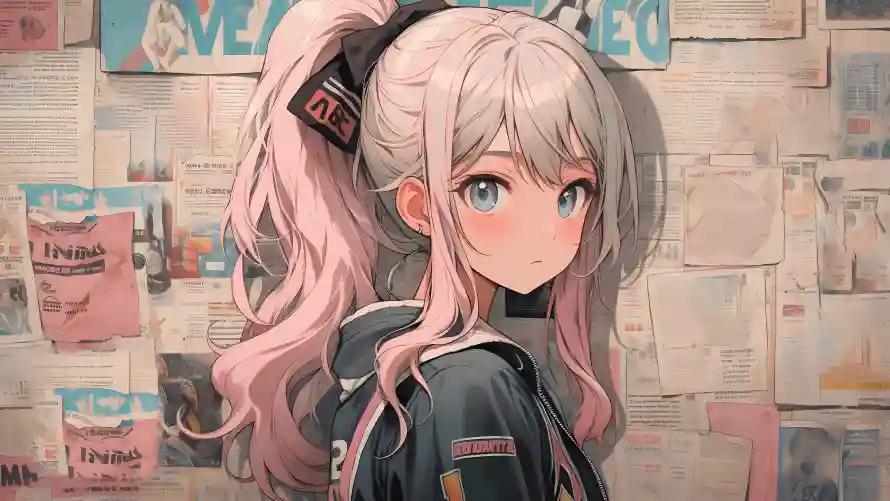 4k女生壁纸 - 报纸墙 - 电脑壁纸 - wallpaper「哲风壁纸」