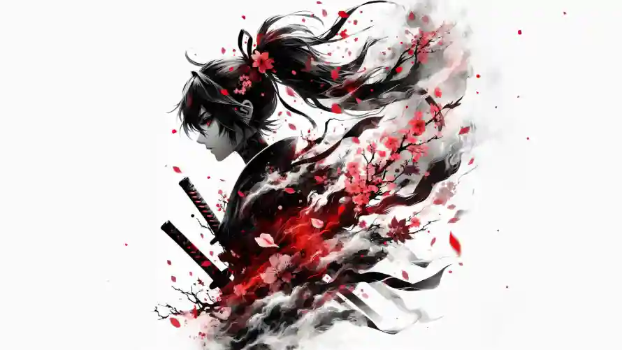 4k双刃壁纸-刃/出水芙蓉与-免费下载「哲风壁纸」