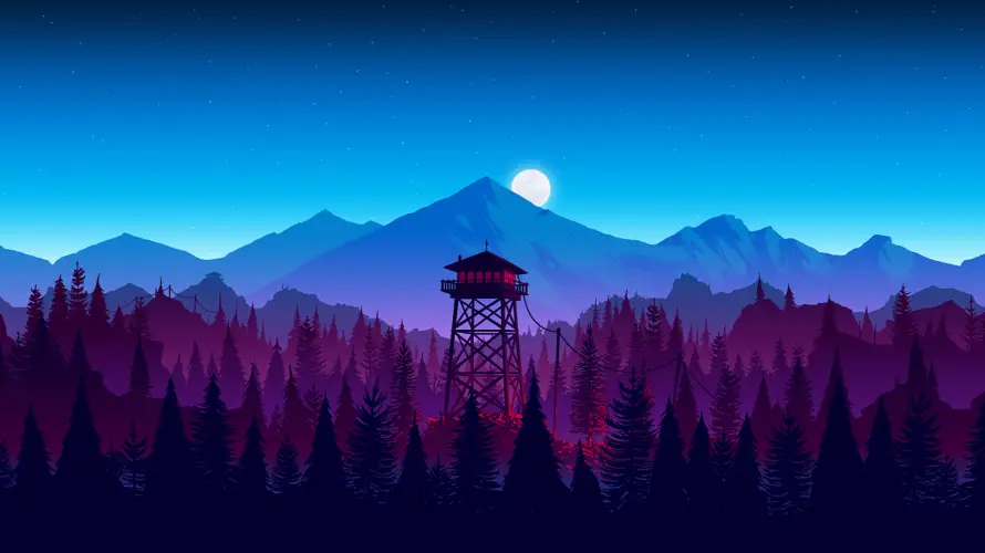 4k剪影壁纸 - 森林山脉 - 电脑壁纸 - wallpaper「哲风壁纸」