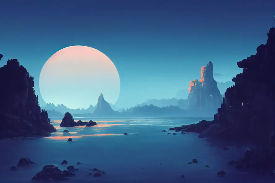 4k月亮壁纸 - 山 - 水 - wallpaper「哲风壁纸」 4k月亮壁纸 - 山 - 水 - wallpaper「哲风壁纸」