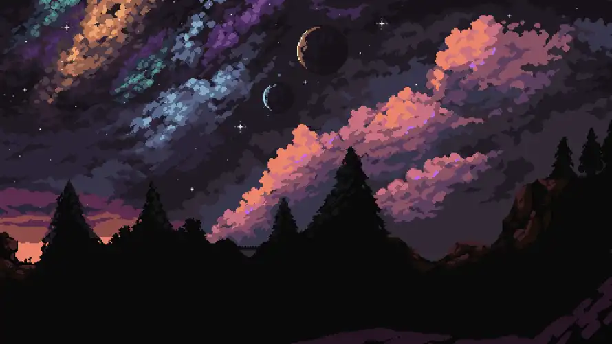 4k油画壁纸 - 看星星 - 原始森林 - wallpaper「哲风壁纸」 4k油画壁纸 - 看星星 - 原始森林 - wallpaper「哲风壁纸」