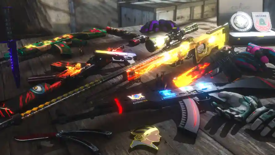 4k龙狙壁纸-cs2和csgo-一桌饰品「哲风壁纸」