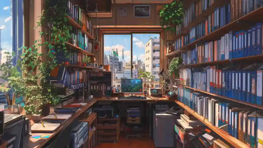 4k书房壁纸 - 窗户 - 电脑壁纸 - wallpaper「哲风壁纸」
