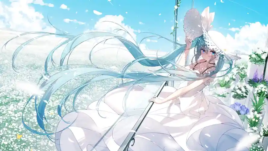 4k插画壁纸 - 初音未来 - 电脑壁纸 - wallpaper「哲风壁纸」