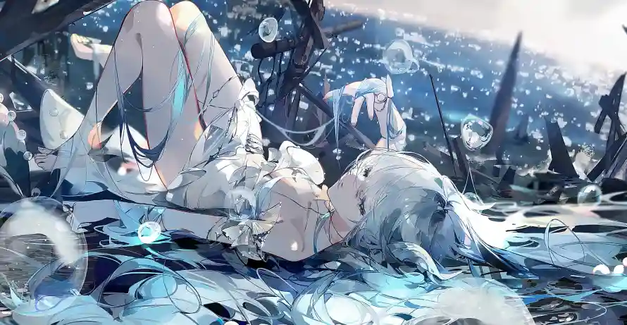 4k少女壁纸 - 海洋女孩 - 电脑壁纸 - wallpaper「哲风壁纸」