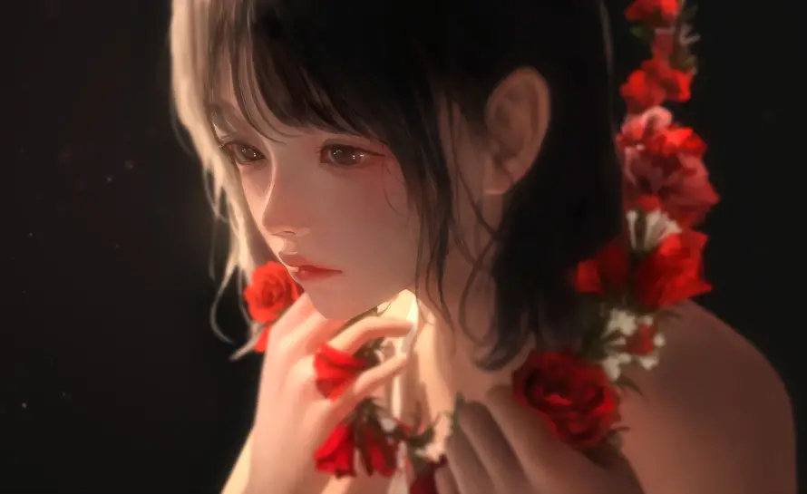 4k可爱壁纸 - 美丽 - 玫瑰女孩 - wallpaper「哲风壁纸」 4k可爱壁纸 - 美丽 - 玫瑰女孩 - wallpaper「哲风壁纸」