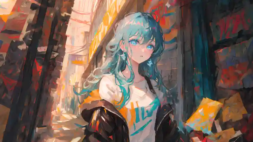 4k绘画壁纸 - 彩绘美女 - 电脑壁纸 - wallpaper「哲风壁纸」