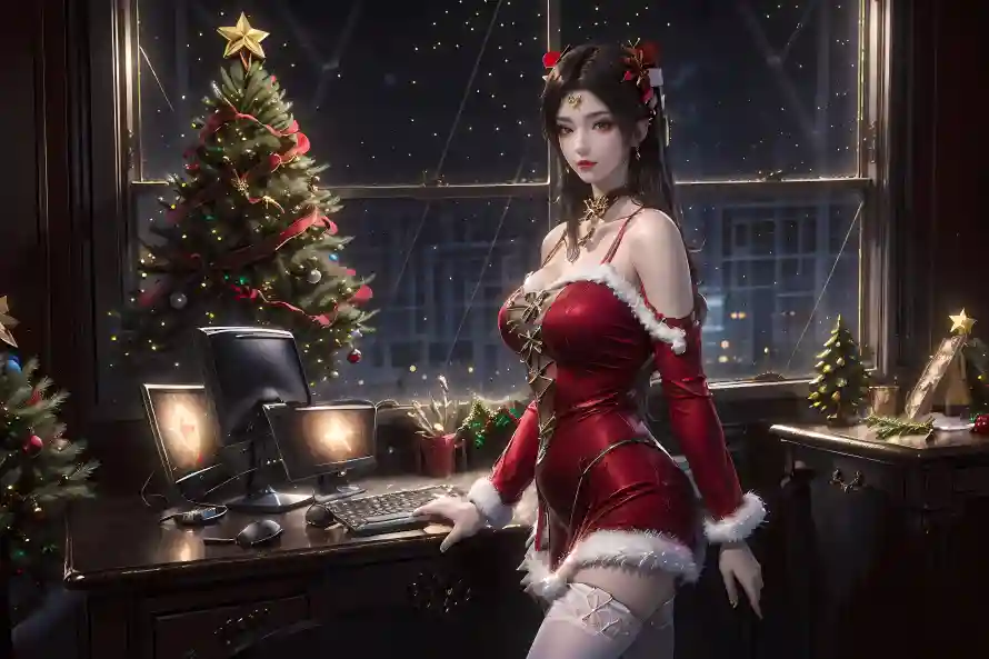 4k美女壁纸 - 圣诞节 - 电脑壁纸 - wallpaper「哲风壁纸」 4k美女壁纸 - 圣诞节 - 电脑壁纸 - wallpaper「哲风壁纸」