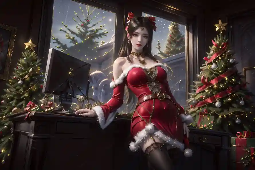4k美女壁纸 - 圣诞节 - 电脑壁纸 - wallpaper「哲风壁纸」 4k美女壁纸 - 圣诞节 - 电脑壁纸 - wallpaper「哲风壁纸」