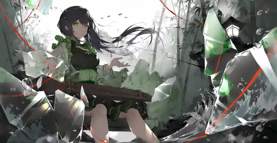 5k动漫壁纸-国风少女与-免费下载「哲风壁纸」