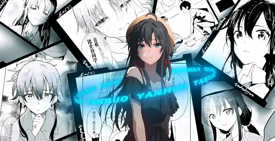 4k雪乃壁纸 - 黑白背景墙 - 电脑壁纸 - wallpaper「哲风壁纸」