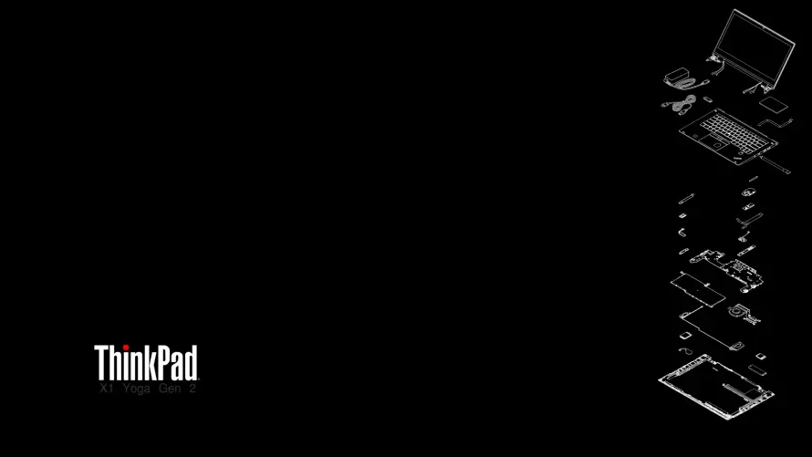 4k小黑壁纸 - ThinkPad - 电脑壁纸 - wallpaper「哲风壁纸」