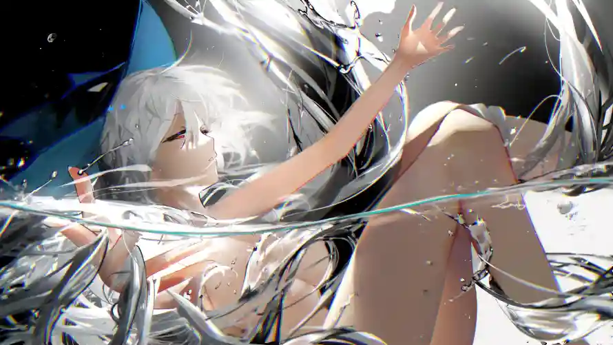 4k少女壁纸 - 灰白 - 电脑壁纸 - wallpaper「哲风壁纸」