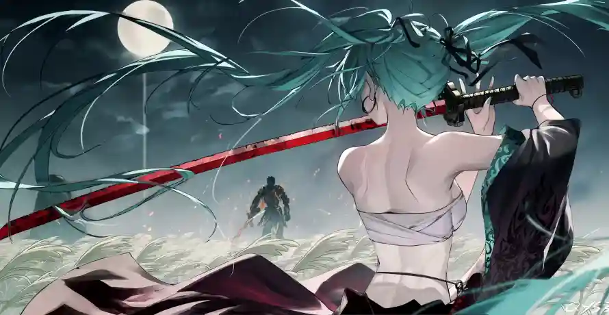 5k初音壁纸-持刀壁纸和-壁纸分享「哲风壁纸」