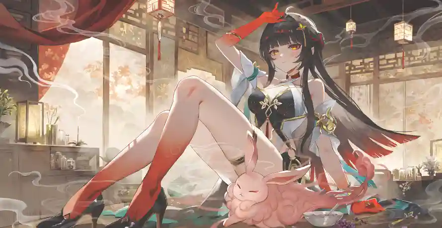 4k少女壁纸 - 红 - 电脑壁纸 - wallpaper「哲风壁纸」
