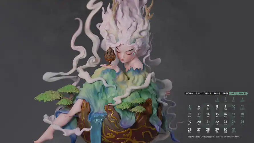 3k日历壁纸-CG艺术与-热门的壁纸「哲风壁纸」
