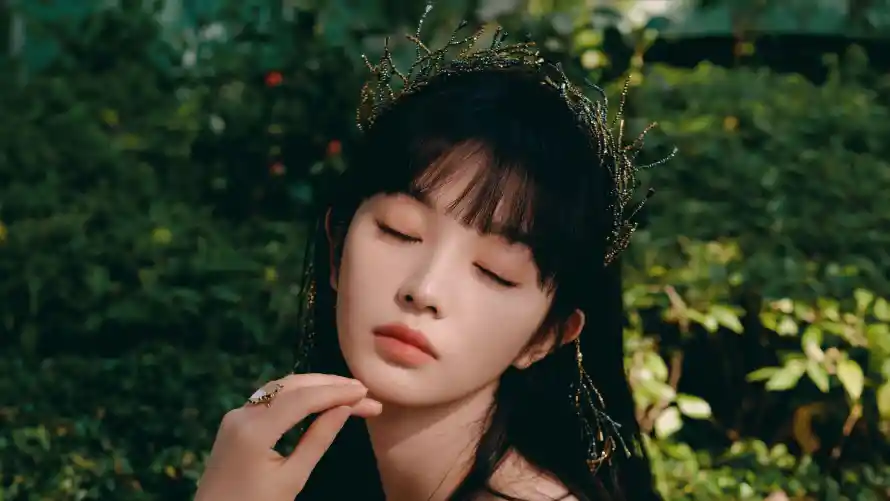 4k花环壁纸 - 女明星 - 田曦薇 - 清新自然「哲风壁纸」
