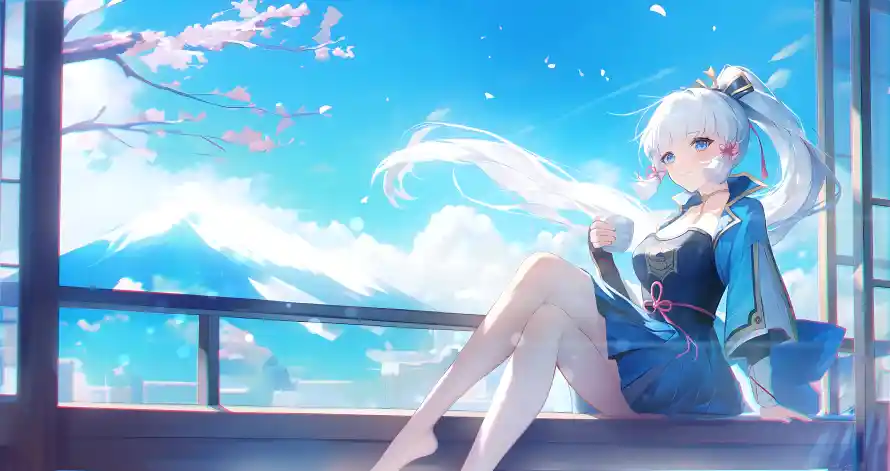 4k原神壁纸 - 唯美 - 清新少女 - 神里绫华「哲风壁纸」