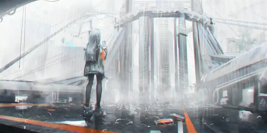 2k动漫壁纸-动漫少女 - 未来都市-赛博朋克「哲风壁纸」