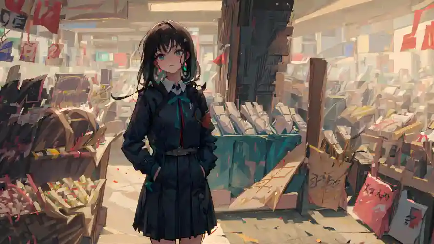 4kAI壁纸 - 动漫 - 制服少女 - 动漫人物「哲风壁纸」 4kAI壁纸 - 动漫 - 制服少女 - 动漫人物「哲风壁纸」