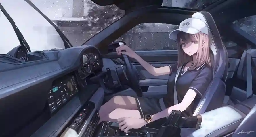 4k动漫壁纸-驾驶和少女-壁纸分享「哲风壁纸」