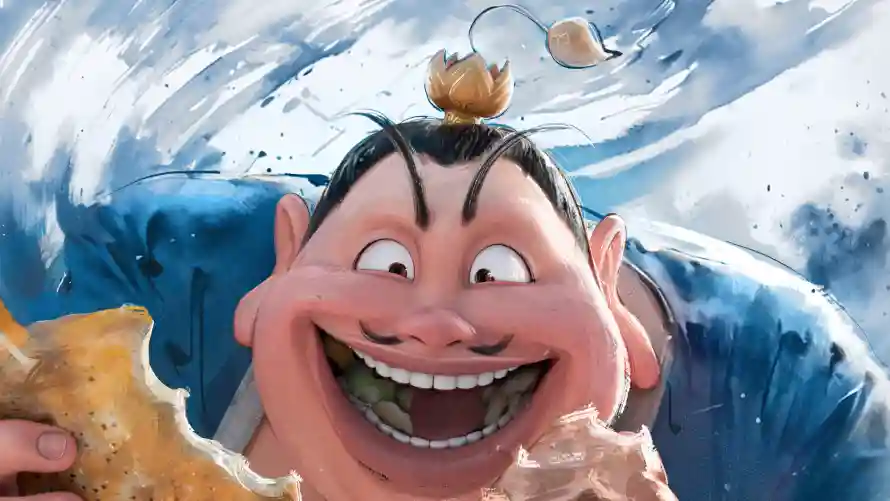 2k动画角色壁纸-太乙真人与欢乐形象-电影角色「哲风壁纸」