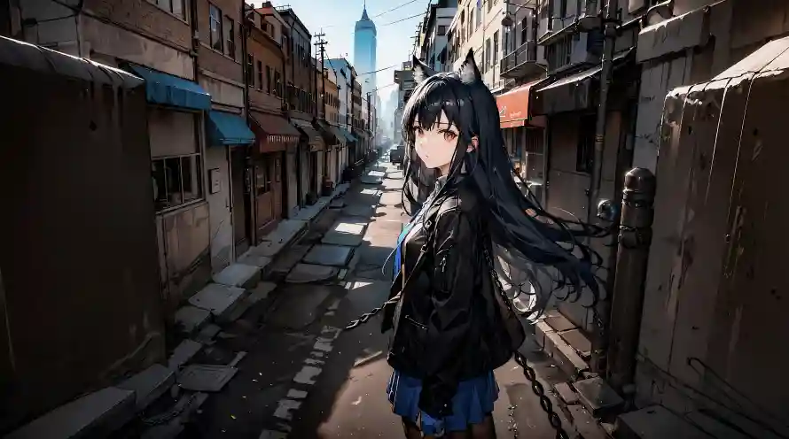 4k小巷壁纸 - 插画 - Ai绘制 - 动漫少女「哲风壁纸」 4k小巷壁纸 - 插画 - Ai绘制 - 动漫少女「哲风壁纸」