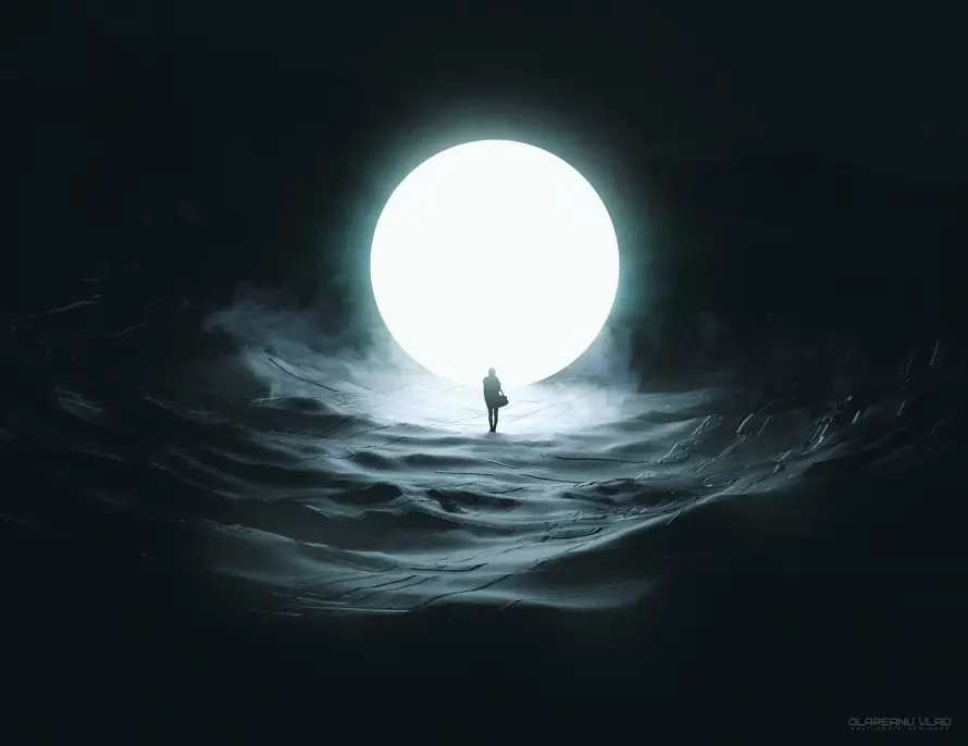 4k人物壁纸 - 单人 - 夜晚 - 意境「哲风壁纸」
