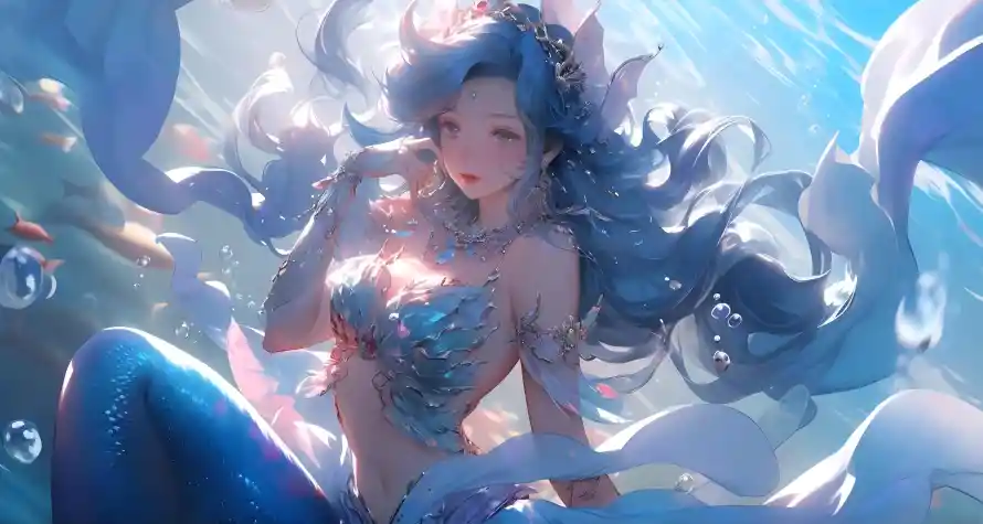 4k动漫壁纸 - 梦幻 - 海底 - 美人鱼「哲风壁纸」