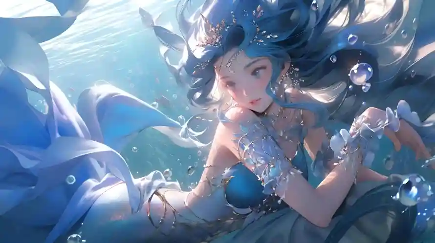 4k动漫壁纸 - 美人鱼 - 梦幻形象 - 海洋角色「哲风壁纸」