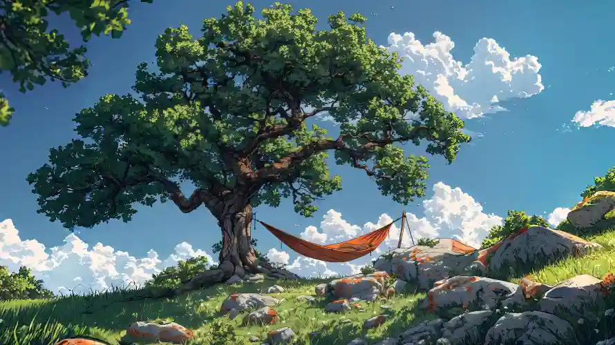 3k吊床壁纸-风景 - 草地-壁纸分享「哲风壁纸」