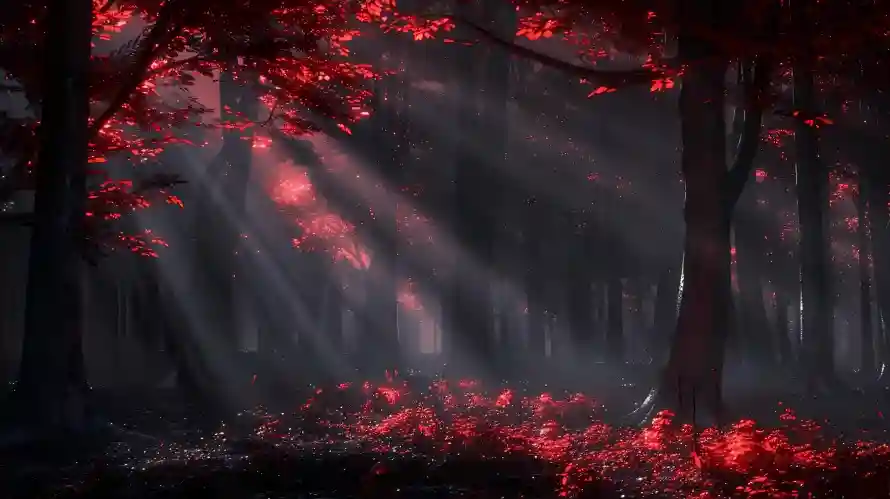 4k光影壁纸 - 枫叶 - 森林 - 梦幻森林「哲风壁纸」 4k光影壁纸 - 枫叶 - 森林 - 梦幻森林「哲风壁纸」