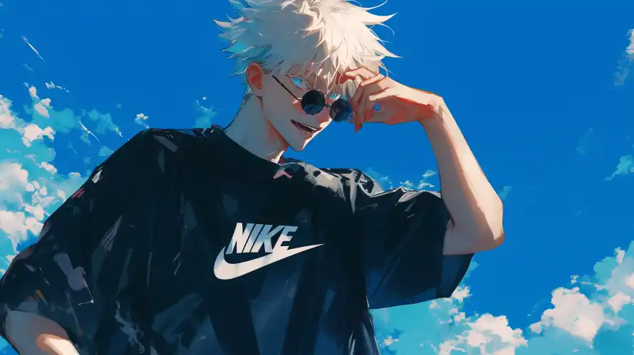 3k五条悟壁纸-nike - 动漫人物-潮流服饰「哲风壁纸」