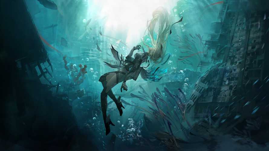 4k废墟壁纸 - 水 - 气泡 - 水下「哲风壁纸」