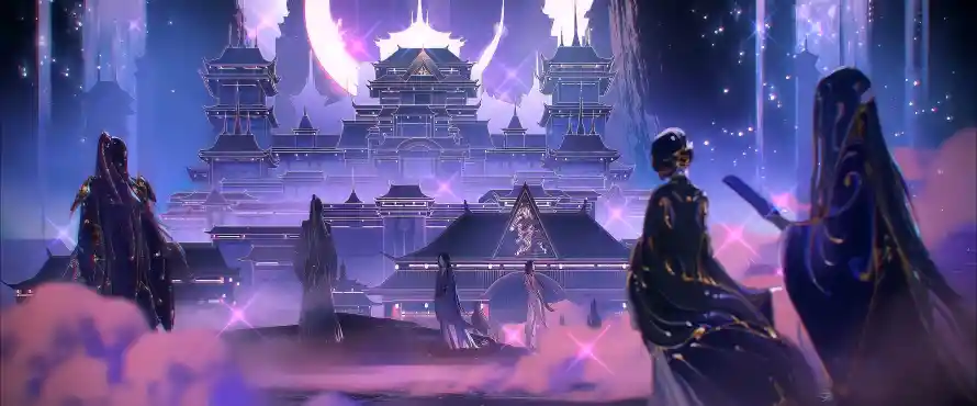 4k动漫壁纸 - 动漫场景 - 古风建筑 - 天官賜福「哲风壁纸」