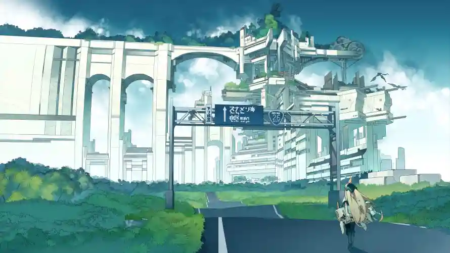4k动漫壁纸-唯美场景 - 插画-城市背景免费下载「哲风壁纸」