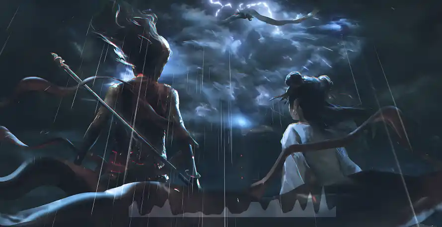 4k哪吒壁纸 - 场景 - 雨中 - 上美藕「哲风壁纸」 4k哪吒壁纸 - 场景 - 雨中 - 上美藕「哲风壁纸」