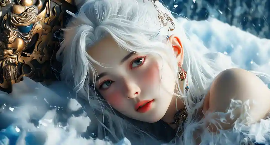 2k公主壁纸-公主形象和清纯-白发美女壁纸分享「哲风壁纸」