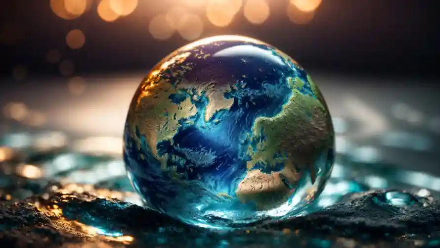 4k地球壁纸-光影地球与球状-星球背景免费下载「哲风壁纸」