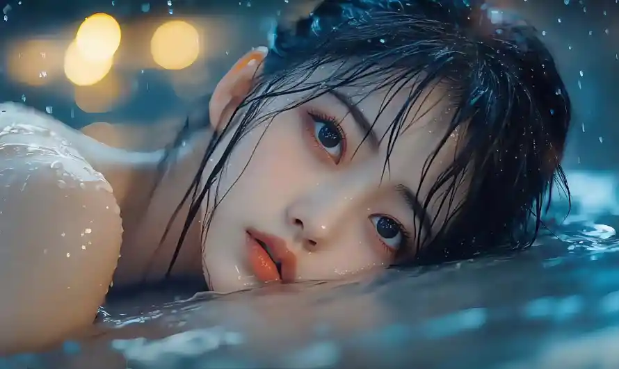 4k人像壁纸 - 水 - 湿发 - 美女「哲风壁纸」 4k人像壁纸 - 水 - 湿发 - 美女「哲风壁纸」