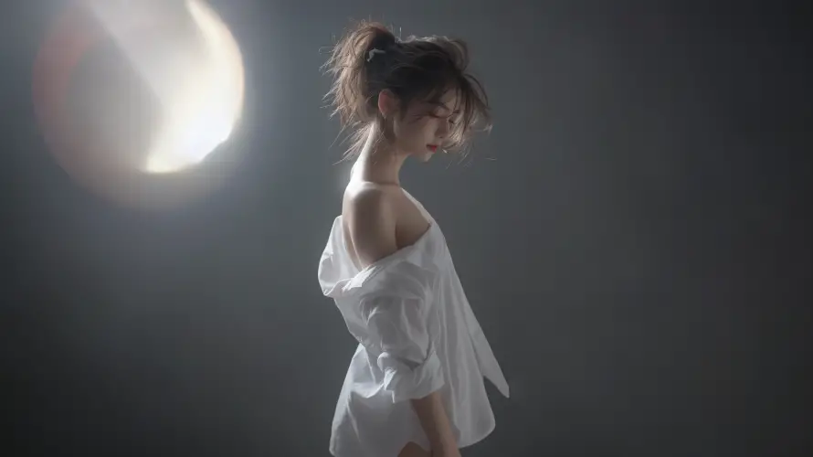 4k个性壁纸 - 少女 - 时尚 - 背影「哲风壁纸」