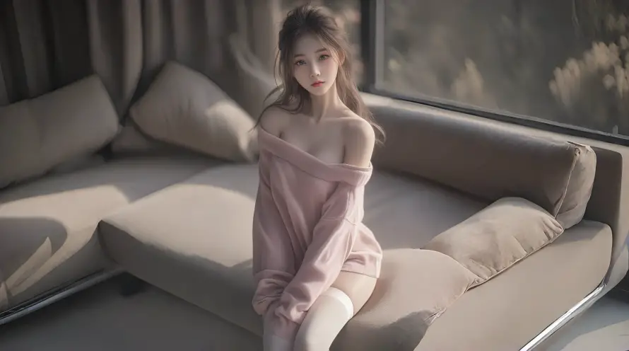 4kMM壁纸 - 少女 - 沙发 - 少女壁纸「哲风壁纸」