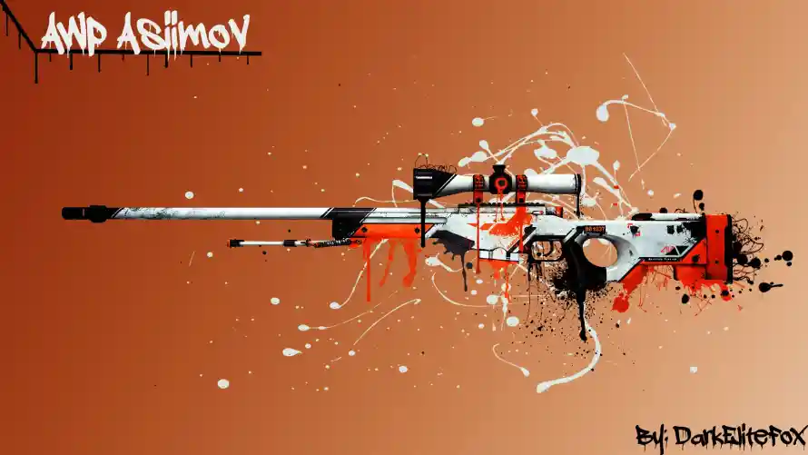 2k抽象壁纸-AWP与枪械-csgo热门的壁纸「哲风壁纸」