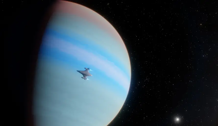 4k宇宙壁纸 - 星球 - 星空 - 飞船「哲风壁纸」