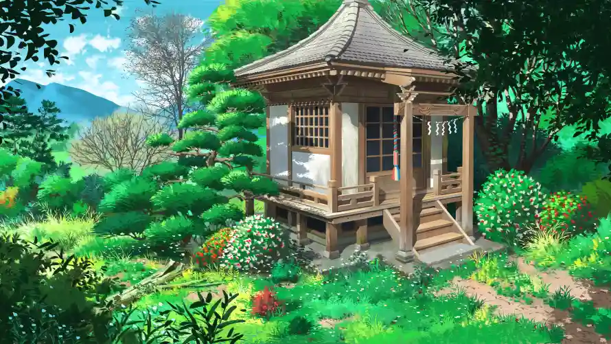 4k动漫壁纸 - 绿植 - 背景 - 风景「哲风壁纸」