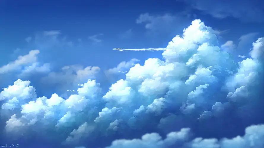 4k动漫壁纸-动漫壁纸和天空-梦幻天空壁纸分享「哲风壁纸」